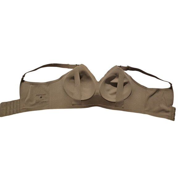 Momcozy S Beige Seamless Nursing Bra With Adjustable Straps & Back Closure - Picture 3 of 6